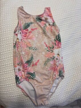 Sylvia P Pink Tropical Girls leotard